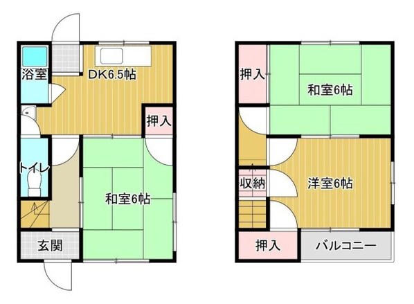 大浜貸家　東の物件間取画像